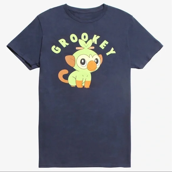 Pokemon Sword And Shield Grookey T-Shirt - Picture 2 of 2